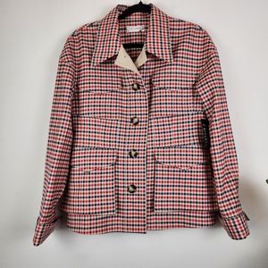 WALES BONNER women's Mambo Red/Blue Jacket Size 46/XL